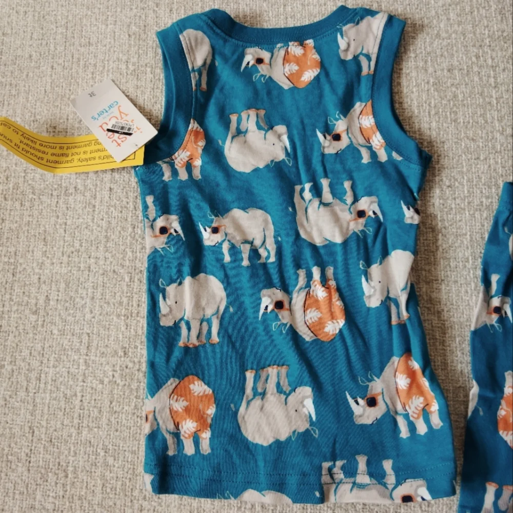 Just One You By Carter's Animal Print Pajama Set - Picture 4 of 6